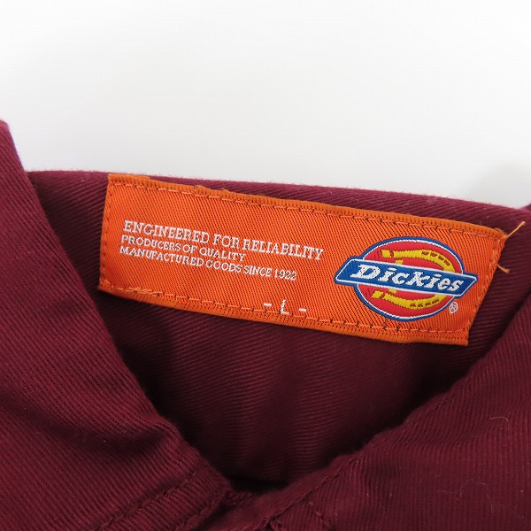 実際に弊社で買取させて頂いたDICKIES/ディッキーズ ワッペン 刺繍 半袖ワークシャツ 3270-7400/Lの画像 2枚目