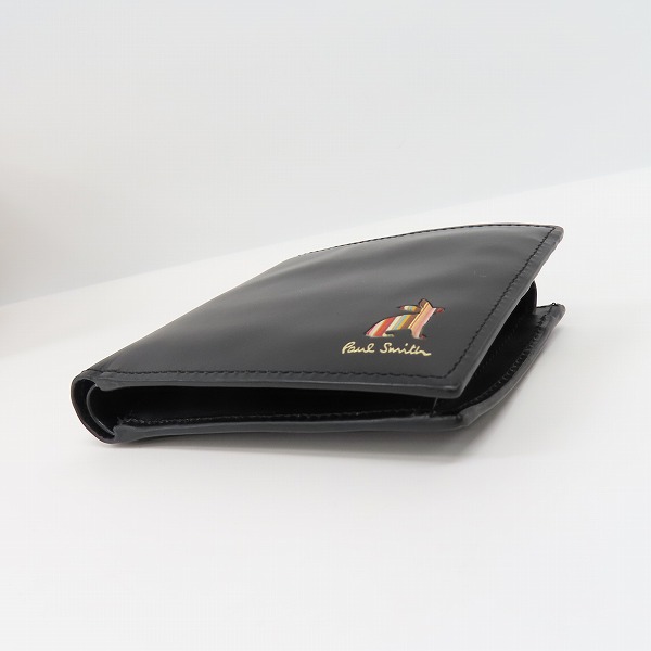 実際に弊社で買取させて頂いたPaul Smith/ポールスミス マーケトリーストライプラビット 二つ折り財布 ショートウォレット P164の画像 2枚目