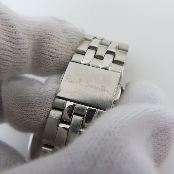 実際に弊社で買取させて頂いたPaul Smith/ポールスミス シティツーカウンター クロノ 腕時計 6521-S087252【動作未確認】の画像 6枚目