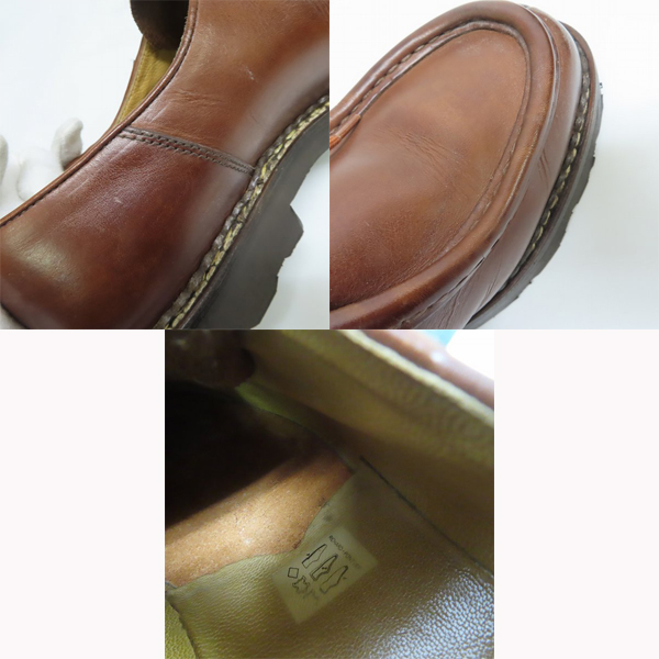実際に弊社で買取させて頂いたPARABOOT/パラブーツ MICHAEL MARCHE Ⅱ/ミカエル レザーシューズ /41.5の画像 6枚目