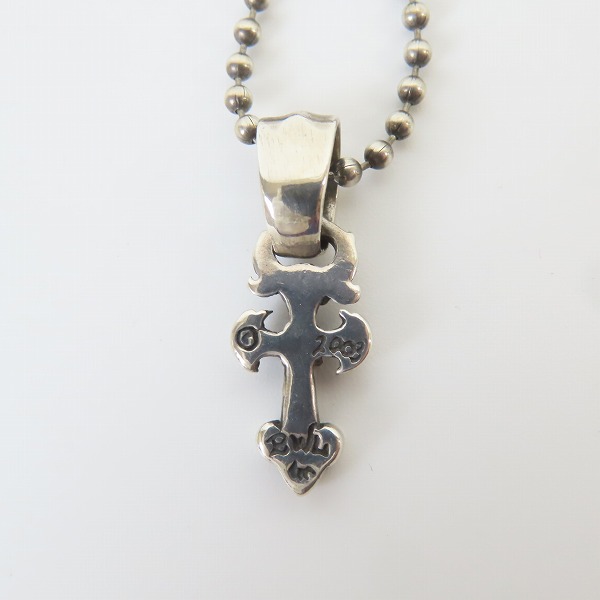 実際に弊社で買取させて頂いたBWL/ビルウォールレザー ゴシッククロスチャーム ペンダント w/ボールチェーンの画像 2枚目