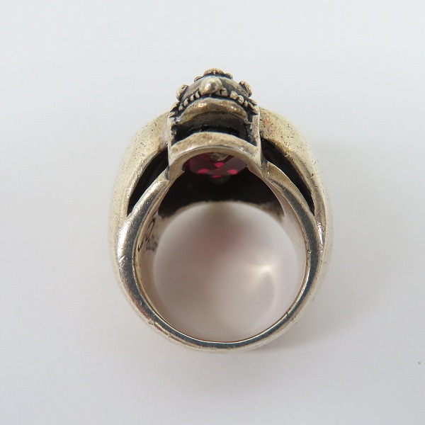 実際に弊社で買取させて頂いたLeathers & Treasures/レザーズアンドトレジャーズ フレイムハートキングクラウン リング 10-12号の画像 5枚目