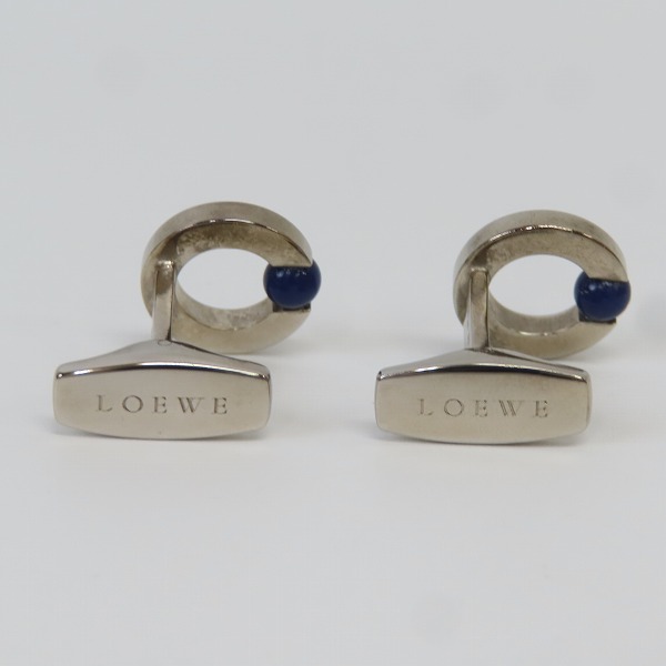 実際に弊社で買取させて頂いたLOEWE/ロエベ 石付き カフス/カフスボタン スウィヴル式の画像 3枚目