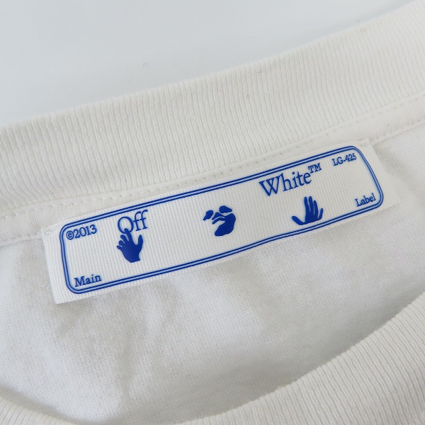 実際に弊社で買取させて頂いたOFF-WHITE/オフホワイト MARKER S/S OVER TEE/マーカー 半袖Tシャツ OMAA038R21JER002/Lの画像 2枚目