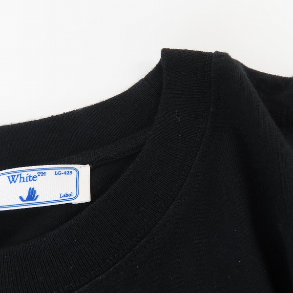 実際に弊社で買取させて頂いたOFF-WHITE/オフホワイト 21SS バックアロープリント/マーカーアロー 半袖Tシャツ OMAA027R21JER003/Sの画像 7枚目