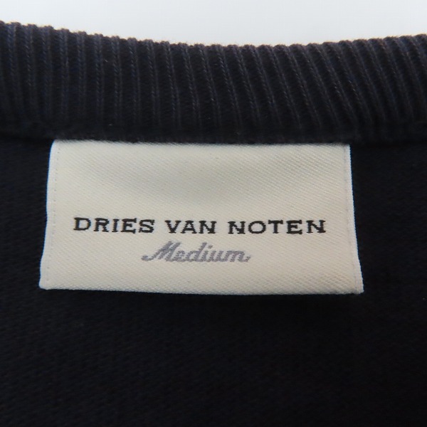 実際に弊社で買取させて頂いたDRIES VAN NOTEN/ドリスヴァンノッテン マジックテープ/ジップ 長袖カットソー Mの画像 2枚目