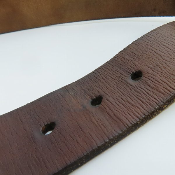 実際に弊社で買取させて頂いた(2)SUGAR CANE/シュガーケーン ギャリソンベルト ブラウン Size：36の画像 5枚目