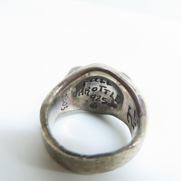 実際に弊社で買取させて頂いたTRAVIS WALKER/トラヴィスワーカー FULL THROTTLE RING スカル リングの画像 6枚目