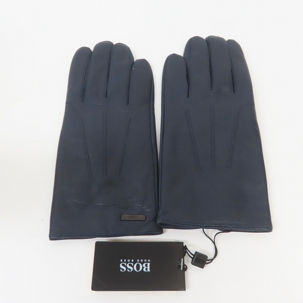 実際に弊社で買取させて頂いた【未使用】【JPタグ】HUGO BOSS/ヒューゴボス レザー 手袋/9の画像 2枚目