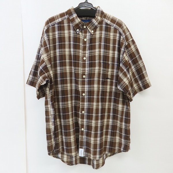 実際に弊社で買取させて頂いたDESCENDANT/ディセンダント くじら刺繍 半袖チェックシャツ/2