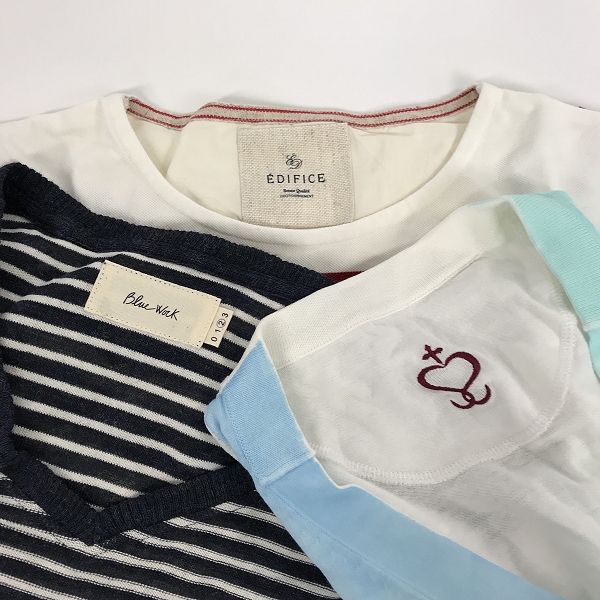 実際に弊社で買取させて頂いた【おまとめ品/未使用品含む】ブルーワーク/サイドスロープ/エディフィス 等 カーディガン/パンツ/Tシャツ 他の画像 1枚目