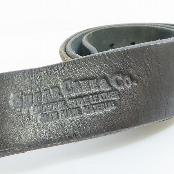 実際に弊社で買取させて頂いた(2)SUGAR CANE/シュガーケーン ギャリソンベルト ブラック Size：36の画像 1枚目