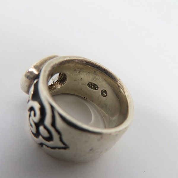 実際に弊社で買取させて頂いたLEATHERS AND TREASURES/レザーズ＆トレジャーズ ストーンリング 8.5-9.5号の画像 7枚目