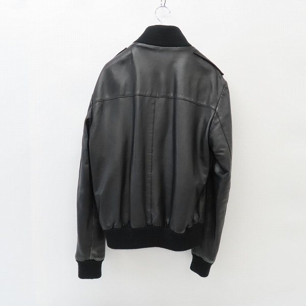 実際に弊社で買取させて頂いた【JPタグ】GIVENCHY/ジバンシー ラムレザー ミリタリージャケット/50の画像 1枚目