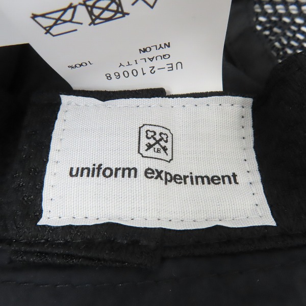 実際に弊社で買取させて頂いた【未使用】uniform experiment/ユニフォームエクスペリメント SIDE MESH HAT UE-210068の画像 6枚目