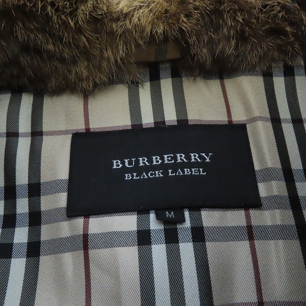 BURBERRY BLACK LABEL/バーバリー・ブラックレーベル ファー付きデニム 