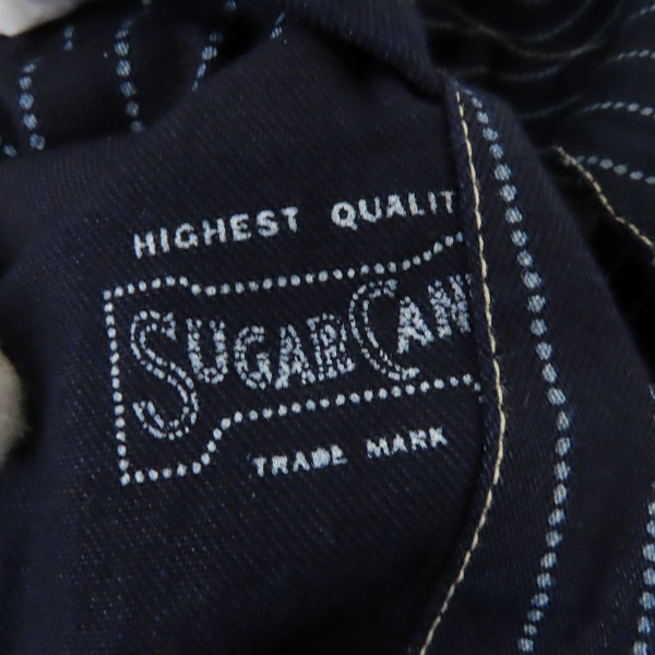 実際に弊社で買取させて頂いたSUGAR CANE/シュガーケーン デニム地 ワークベスト/40の画像 3枚目