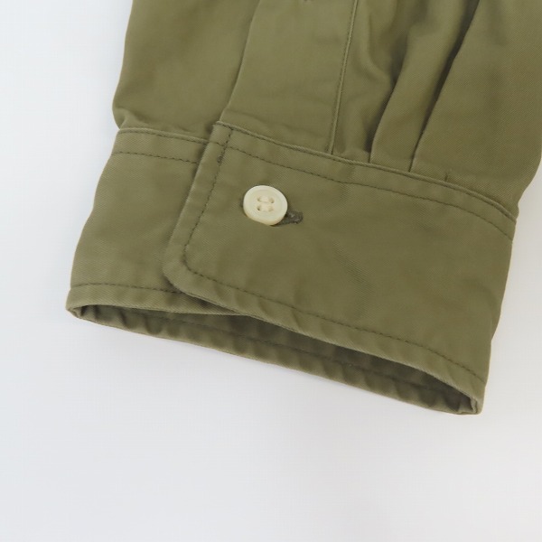 実際に弊社で買取させて頂いたDESCENDANT/ディセンダント 長袖 シャツ カーキ/2の画像 6枚目