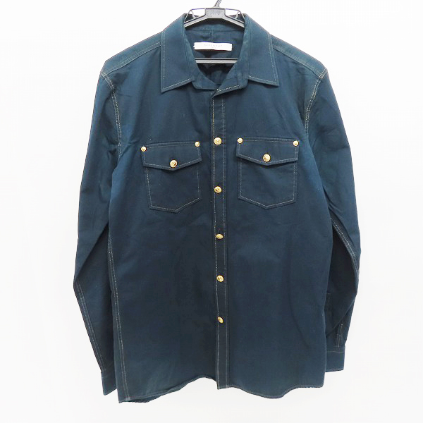 実際に弊社で買取させて頂いたGIVENCHY/ジバンシィ 17SS スターボタン ステッチデザインシャツ 17S 6000 361/38