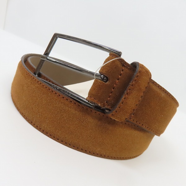 実際に弊社で買取させて頂いた【未使用】HUGO BOSS/ヒューゴボス レザー ベルト ブラウン/95