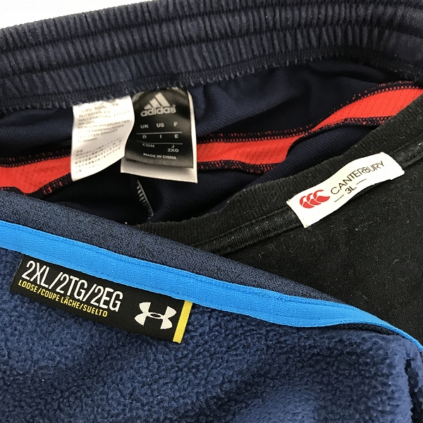 実際に弊社で買取させて頂いた【おまとめ品】カンタベリー/アディダス/アンダーアーマー 等 トレーニングウェア/パンツ/Tシャツ 他の画像 1枚目