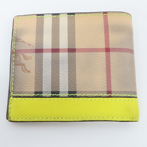 実際に弊社で買取させて頂いたBurberry/バーバリー カーフレザー HAYMARKET 二つ折り財布/ウォレットの画像 1枚目