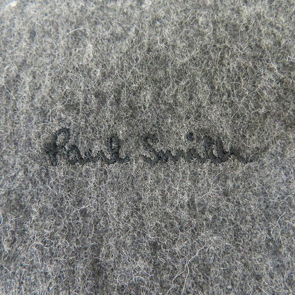 実際に弊社で買取させて頂いたPaul Smith/ポールスミス ロゴ刺繍 ウールマフラーの画像 1枚目