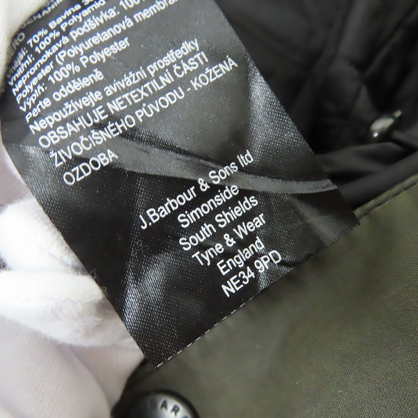 実際に弊社で買取させて頂いた【難有り】Barbour/バブアー Sapper wax jacket/サッパーワックスジャケット Mの画像 4枚目