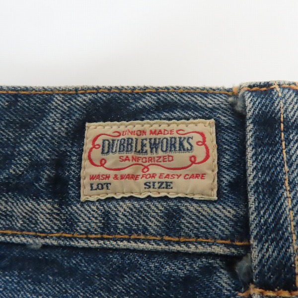 実際に弊社で買取させて頂いたDUBBLEWORKS/ダブルワークス デニムパンツ 30の画像 4枚目