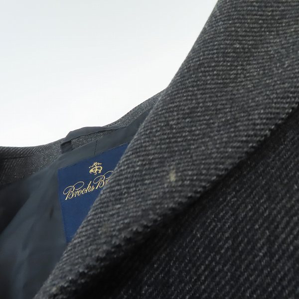 実際に弊社で買取させて頂いたBROOKS BROTHERS/ブルックスブラザーズ ステンカラーウールコート /Lの画像 6枚目