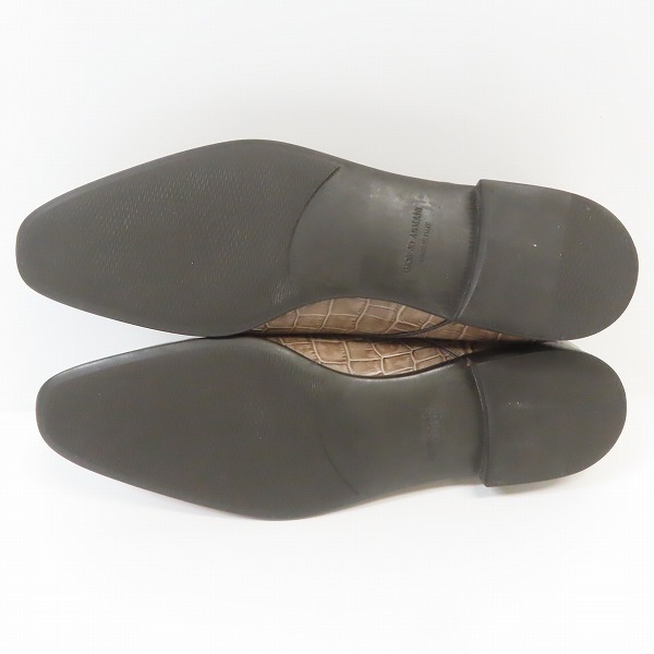 実際に弊社で買取させて頂いたGIORGIO ARMANI/ジョルジオアルマーニ クロコ型押し シューズ/9の画像 2枚目