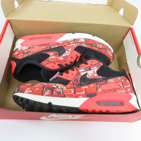 実際に弊社で買取させて頂いたNIKE×atmos/ナイキ×アトモス AIR MAX 90 PRNT "WE LOVE NIKE"/エアマックス90 プリント AQ0926-001/27.5の画像 7枚目