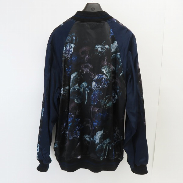 実際に弊社で買取させて頂いたLAD MUSICIAN/ラッドミュージシャン 20AW フラワースカル リバーシブルブルゾン 2220-354/44の画像 1枚目