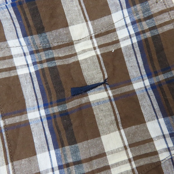 実際に弊社で買取させて頂いたDESCENDANT/ディセンダント くじら刺繍 半袖チェックシャツ/2の画像 5枚目