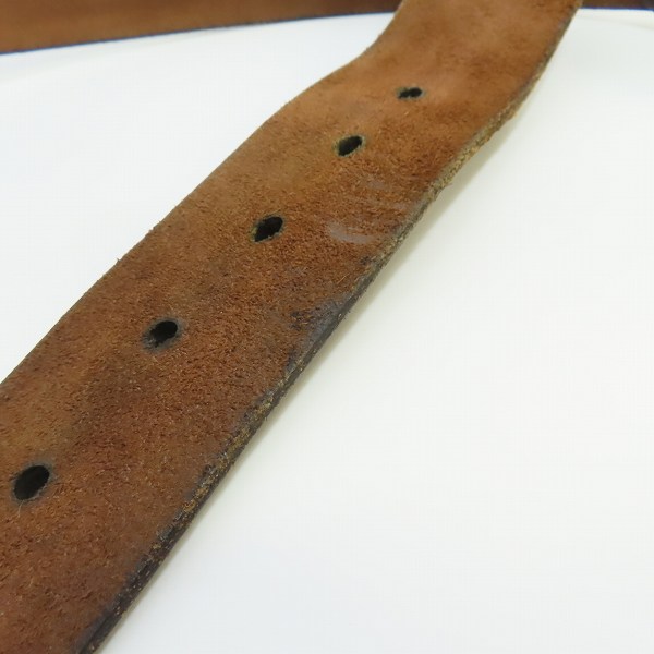 実際に弊社で買取させて頂いた(1)SUGAR CANE/シュガーケーン ギャリソンベルト ブラウン Size：36の画像 7枚目