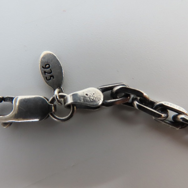 実際に弊社で買取させて頂いたTRAVIS WALKER/トラヴィスワーカー 4面カットあづきチェーン ネックレスチェーンw/TWタグの画像 6枚目