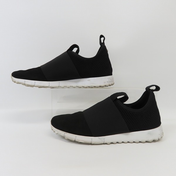 実際に弊社で買取させて頂いたJIMMY CHOO/ジミーチュウ オークランド メッシュニット レザースニーカー/42.5の画像 3枚目