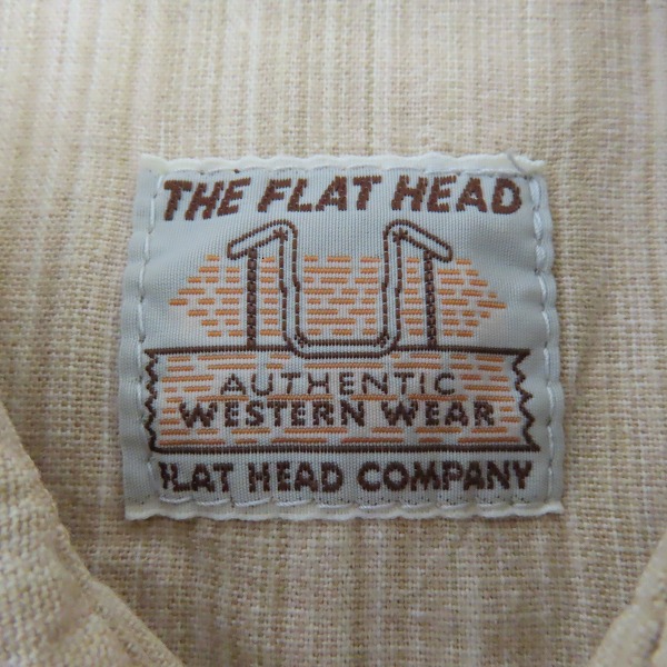 実際に弊社で買取させて頂いたTHE FLAT HEAD/ザフラットヘッド ウエスタン シャツ/40の画像 2枚目