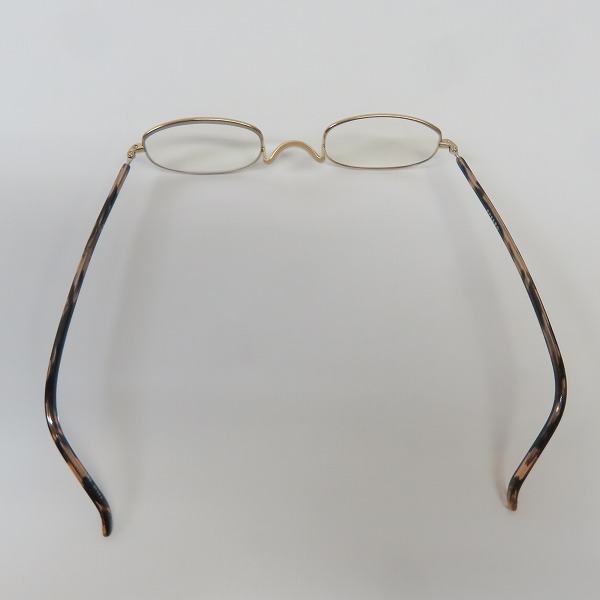 実際に弊社で買取させて頂いた金子眼鏡/カネコガンキョウ 井戸多美男作 メガネフレーム T454R BWG の画像 3枚目