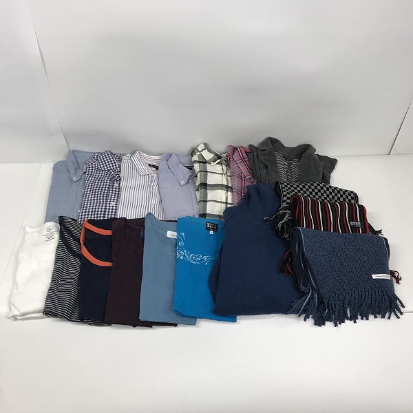 実際に弊社で買取させて頂いた【おまとめ品】ユナイテッドアローズ/バナナリパブリック/アバハウス 等 マフラー/Tシャツ/シャツ/ニット