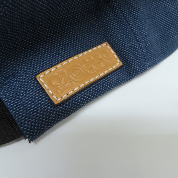 実際に弊社で買取させて頂いた【JPタグ】LOEWE/ロエベ 21SS Eye Nature アイ ネイチャー ロゴ刺繍ベースボールキャップ K664358X12の画像 9枚目