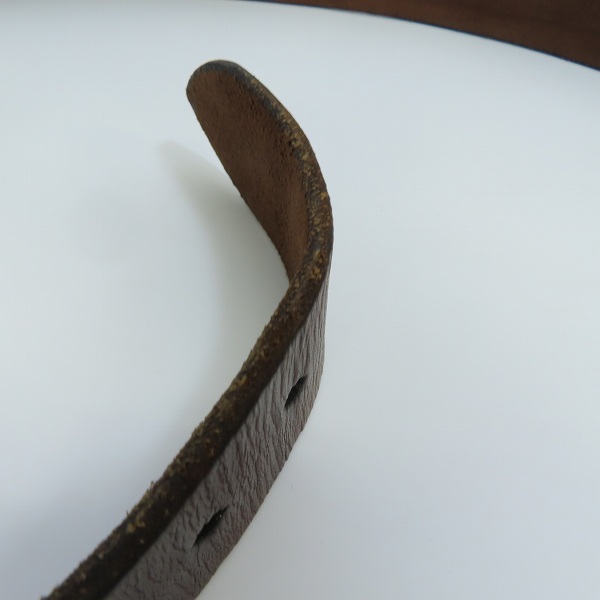 実際に弊社で買取させて頂いた(1)SUGAR CANE/シュガーケーン ギャリソンベルト ブラウン Size：36の画像 6枚目