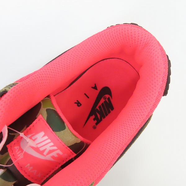 実際に弊社で買取させて頂いたNIKE/ナイキ アトモス AIR MAX 90 DUCK CAMO エアマックス90 CW6024-600/26.5の画像 4枚目