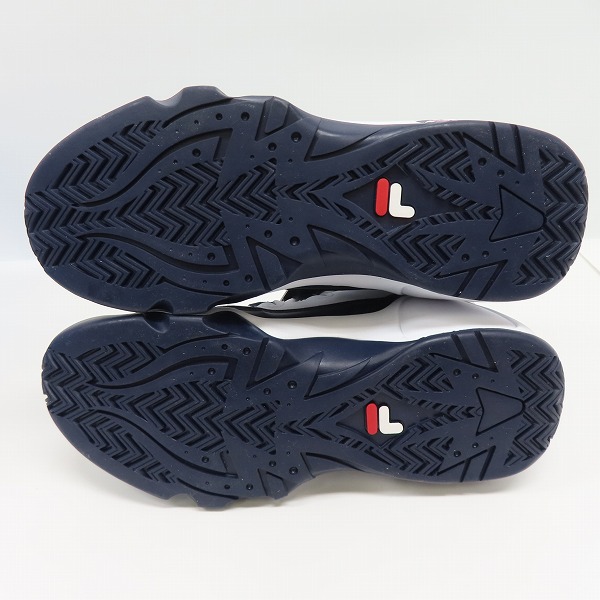実際に弊社で買取させて頂いた【未使用】FILA/フィラ GRANT HILL 1 WHITE/FILA NAVY/FILA RED F0410/28.0の画像 2枚目