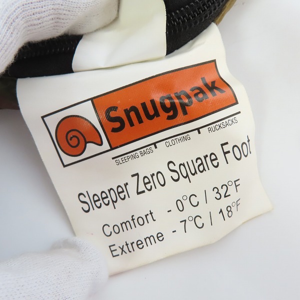 実際に弊社で買取させて頂いたSnugpak/スナグパック スリーパーゼロ 寝袋/シュラフの画像 4枚目