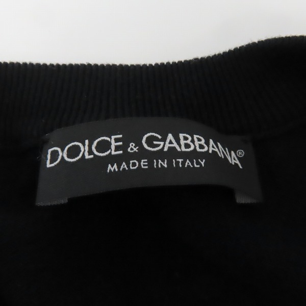 実際に弊社で買取させて頂いた【JPタグ】DOLCE&GABBANA/ドルチェ＆ガッバーナ ドルガバ SAND V NECK Vネック セーター ブラック/長袖/48の画像 2枚目