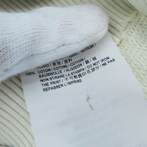 実際に弊社で買取させて頂いた【JPタグ】サンローランパリ 18AW ロゴプリントダメージ加工プルオーバーパーカー 60TZ 561169 YB2ZW 9721/Sの画像 4枚目