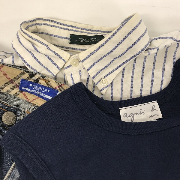 実際に弊社で買取させて頂いた【おまとめ品】アニエスベー/バーバリー/ポロラルフローレン 等 メンズ/レディース/キッズ タンクトップ/長袖シャツ/パンツ 他の画像 1枚目