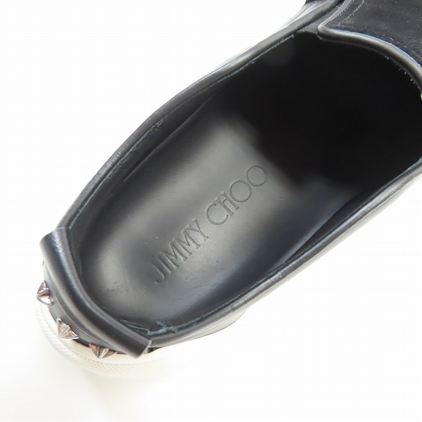 実際に弊社で買取させて頂いたJIMMY CHOO/ジミーチュウ V.B.C SLIP ON スタッズ付き スリッポンスニーカー/41 の画像 4枚目