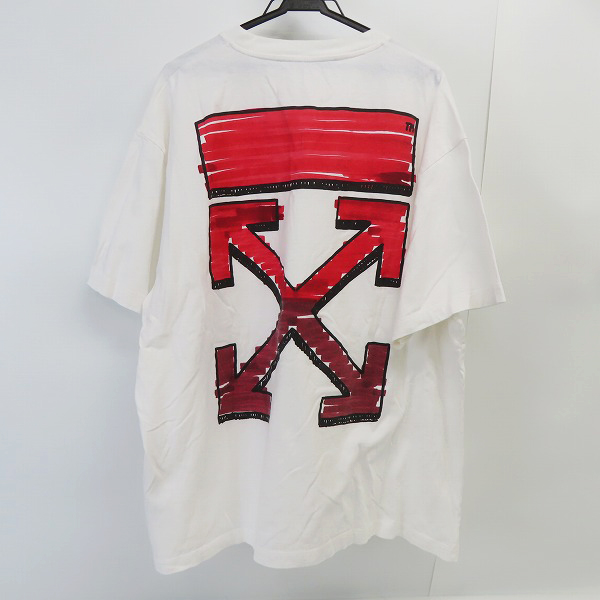 実際に弊社で買取させて頂いたOFF-WHITE/オフホワイト MARKER S/S OVER TEE/マーカー 半袖Tシャツ OMAA038R21JER002/L
